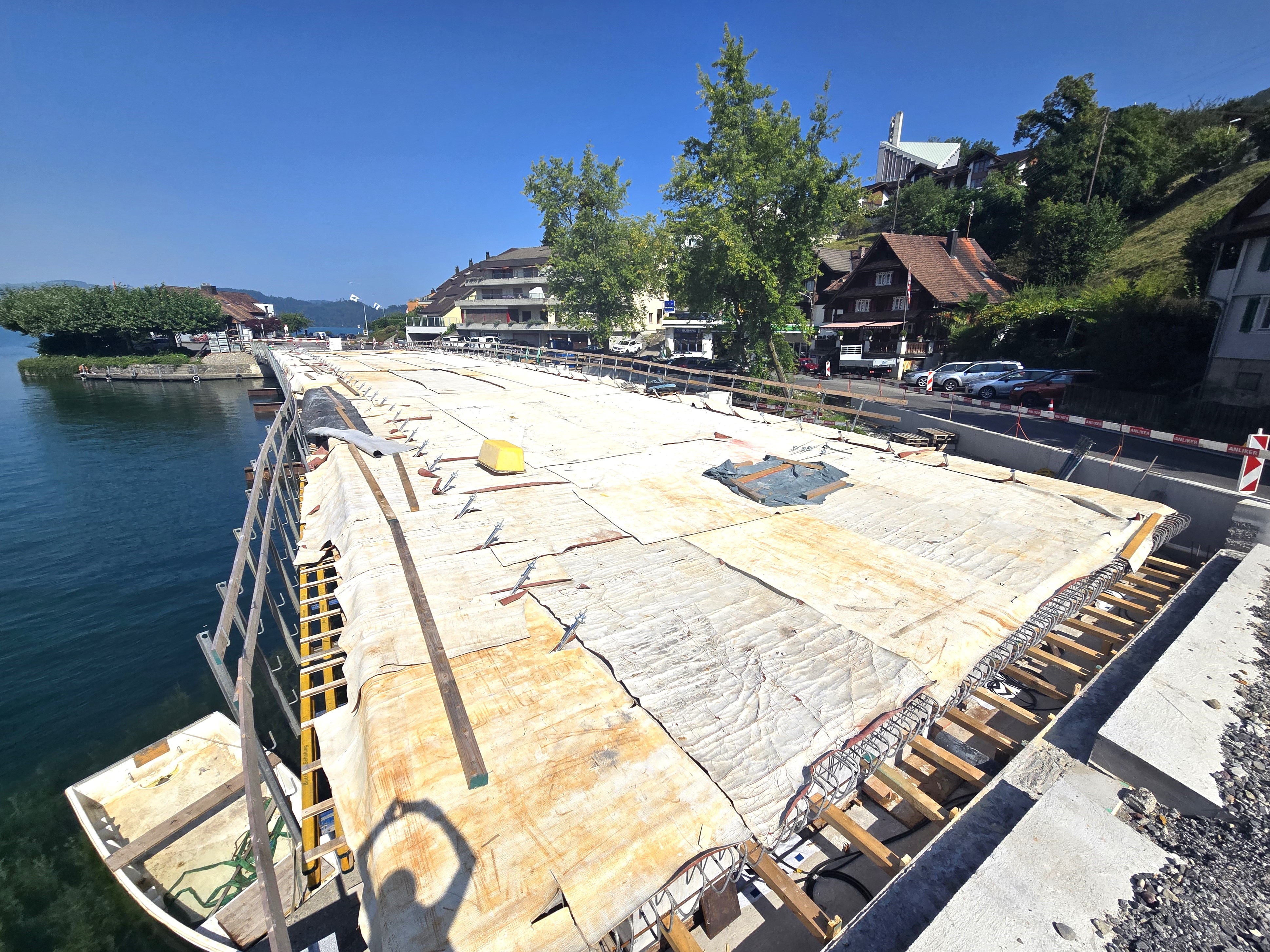 Foto Brücke Rohbau abgedeckt